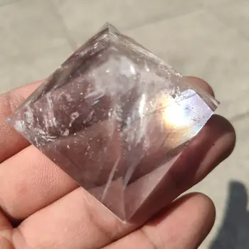 5cm Gamtos Skaidri Kvarco Kristalo Piramidės Aišku, Reiki Gydymo Natūralus baltas crystal Piramidės žalio akmens poliravimas