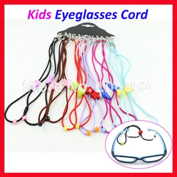 60pcs Vaikai Vaikai spalvinga akinius nešiojantiems akinius sunglass laido Nemokamas pristatymas GC-C