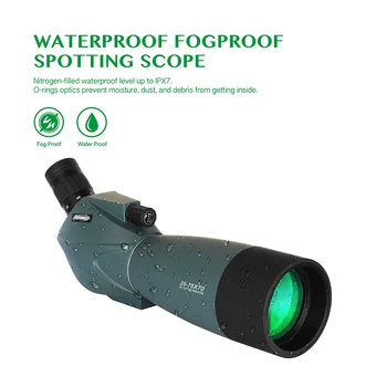 AOMEKIE 25-75X70 Spotting scope su Trikoju Telefono Laikiklį, Žygiai, Medžioklės Šaudymo Monokuliariniai Teleskopas Vandeniui