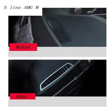Automobilio stilius kontrolės prietaisų skydelis Auto priekinės oro kondicionavimo angos rėmo dangtis Lipdukas Mercedes Benz E Klasės W213 LHD