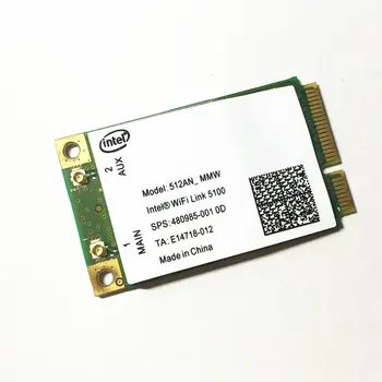 Belaidžio Adapterio plokštę Intel 5100 5100agn WIFI 512AN_MMW 300Mbps Mini visą PCI-E WLAN 2.4/5 ghz Moduliu, dell acer asus