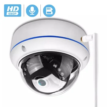 BESDER 1080P Vandal-proof IP Kamera, Wifi ONVIF P2P TF Kortelės Lizdas VAIZDO Dome Camera Belaidžio Laidinis Garso Registruojami Saugumo Kameros