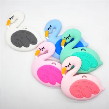 Chengkai 10VNT BPA Free Silikono Flamingo Teether 