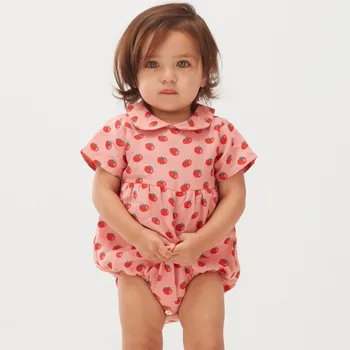 EnkeliBB Oeuf 2020 Metų Vasaros Baby Girl Prekės Romper Mielas Prekės Kūdikiams Šviežias Stiliaus Rompers Oeuf Amerikos Bamblys Burbulas Jumpsuit