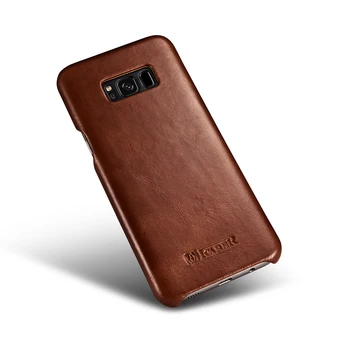 Icarer Galaxy S8 Plus Flip Atveju, Retro Odinis Magnetas Folio Case for Samsung Galaxy S8 S8 Plius Apsauginė Telefono S8Plus Dangtis