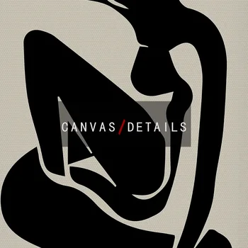 Juoda Nuogas Moters Kūnas Drobės Plakatas Matisse Stiliaus Sienos Menas Spausdinti Šiuolaikinės Tapybos Šiaurės Miegamojo Puošmena Nuotrauką