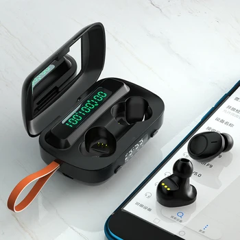 M13 TWS Belaidžio Vandeniui Bluetooth 5.1 Ausinės su Mikrofonu LED Ekranas