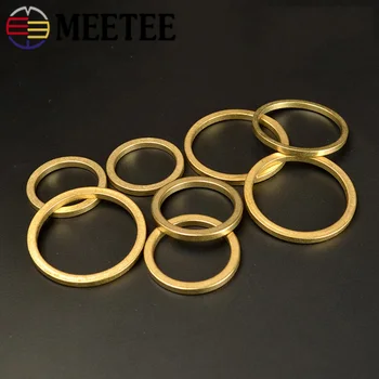 Meetee 200pcs 8mm 50pcs 18/20/23/25mm Žalvario O Žiedas Sagtys Metaliniai Žiedai 
