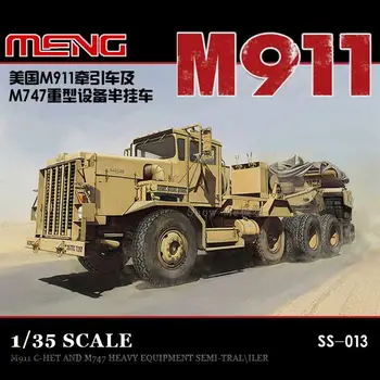 Meng Modelis 1/35 SS-013 M911 C-HET (8x6) & M747 Sunkiosios technikos puspriekabės