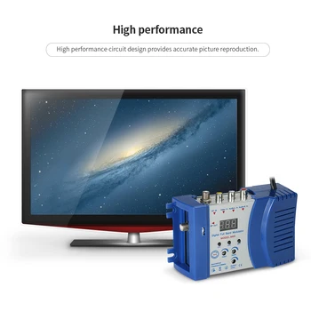 Moduliatorius Aukštos kokybės Kompaktiškas RF Moduliatorius Audio Video TV Konverteris RHF UHF Signalo Stiprintuvas AC230V/120V Priemonės
