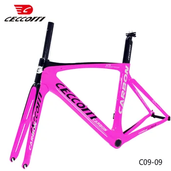 Naujas atvykti anglies dviračio rėmo Ceccotti dviračių sistemą PF30 kelių spalvų lenktynių dviratis rėmas