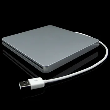 Nešiojamas Tipo Siurbimo Super Slim USB 2.0 Lizdą, Išorinis DVD įrašymo įrenginys DVD-RW Išorinių Diskų Dėžutės, Talpyklos Atveju