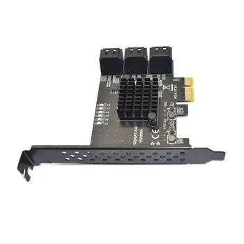 PCIE į SATA Kortelių 6 Uostai SATA 3 PCI Express Plėtros Plokštę PCI-E/PCIE SATA Valdiklio Daugiklis, VSD Synology ASM1166 Žetonų