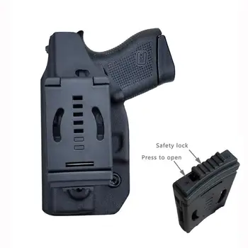 Polių.Amatų OWB Kydex Ginklą Dėklas Pasirinktinis Tilptų: Glock 43 / Glock 43X (1-5 Gen) Pistoletas - Už Juostos Atlikti Pistoletas Atveju