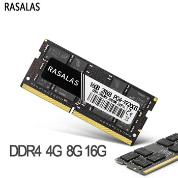 Rasalas Memroy DDR4 RAM 8G 4G 16G Nešiojamas 1333 2400 2666 17000 19200 21300MHz 1.2 V 260PIN SODIMM Memoria Ram for Notebook DDR4
