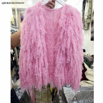 Rudenį, Žiemą Moteris Džemperis Cardigan Korėjos Mados Saldus Mielos Ponios Kutas Kutais Susagstomų Megztinių Femme