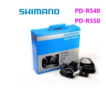 Shimano PD R540 R550 Dviračių Kelių Dviratį pedales Savaiminio Fiksavimo SPD Pedalai PD-R540 Komponentus Naudojant Dviračių Lenktynių Trinkeles Dalys