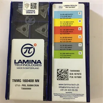 TNMG160408-NN LT10 Originalus LAMINA karbido įterpti su geriausios kokybės 10vnt/lot nemokamas pristatymas