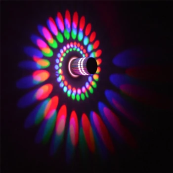 Šiuolaikinių LED Lubų Šviesos, 3W RGB sienos Sconce Meno Galerija Apdaila Priekiniai Balkonas lempos Veranda šviesos koridorių Šviesos Šviestuvas
